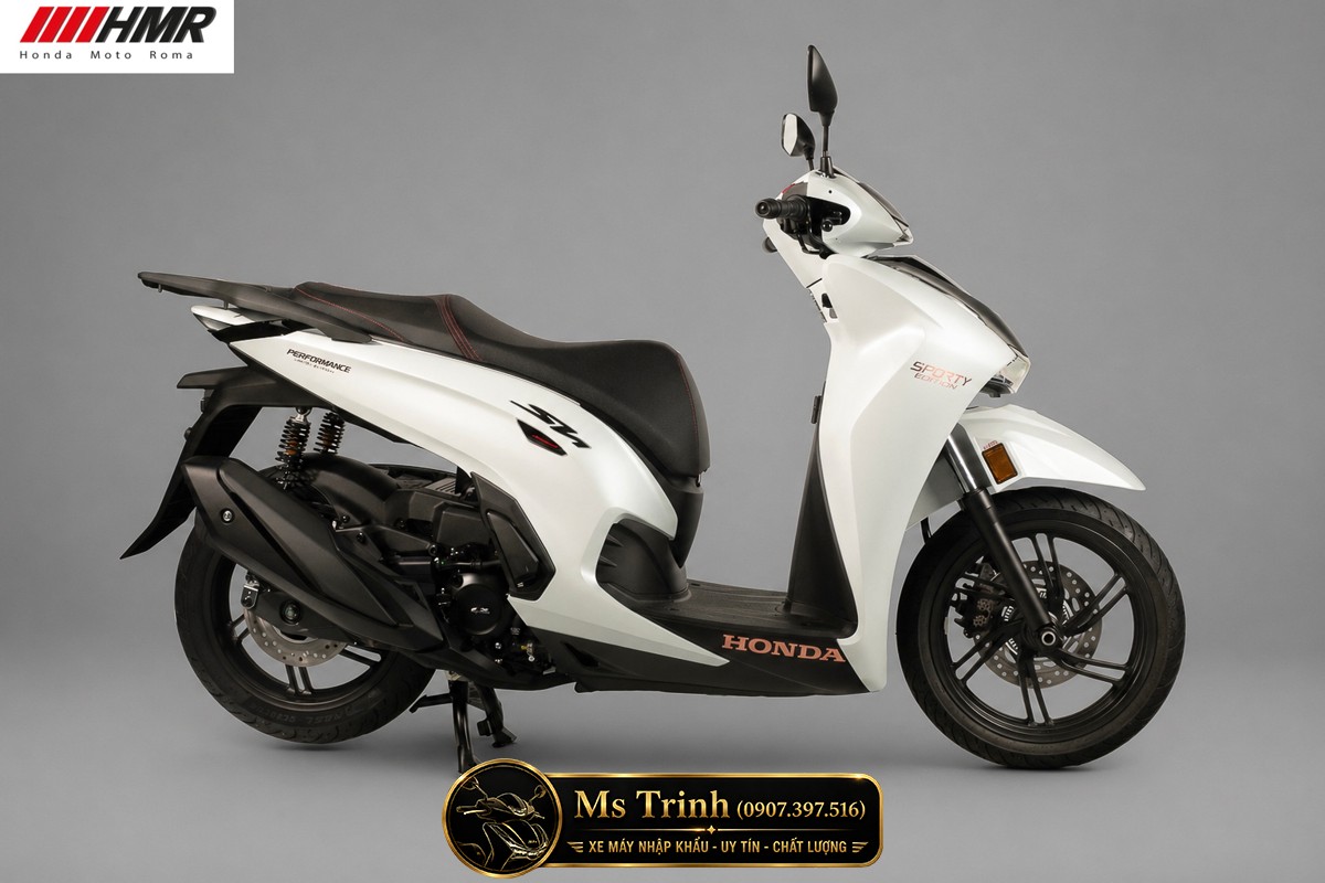 Honda SH350i nhập Ý 2026 tại Moto Đồng Tháp - SH350i Sporty Trắng Nhám, Xám Bóng Đẳng Cấp Chuẩn Ý