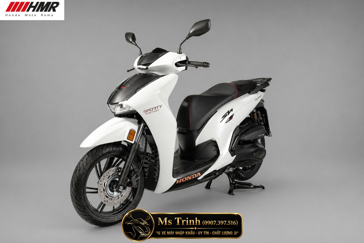 Honda SH350i nhập Ý 2026 tại Moto Đồng Tháp - SH350i Sporty Trắng Nhám, Xám Bóng Đẳng Cấp Chuẩn Ý