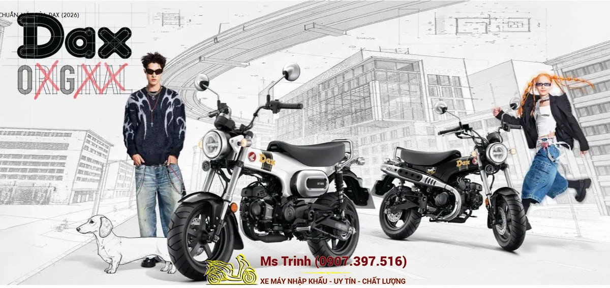 Honda Dax ST125 2026 tại Moto Đồng Tháp - Minibike huyền thoại khung T-Bone đầy cá tính