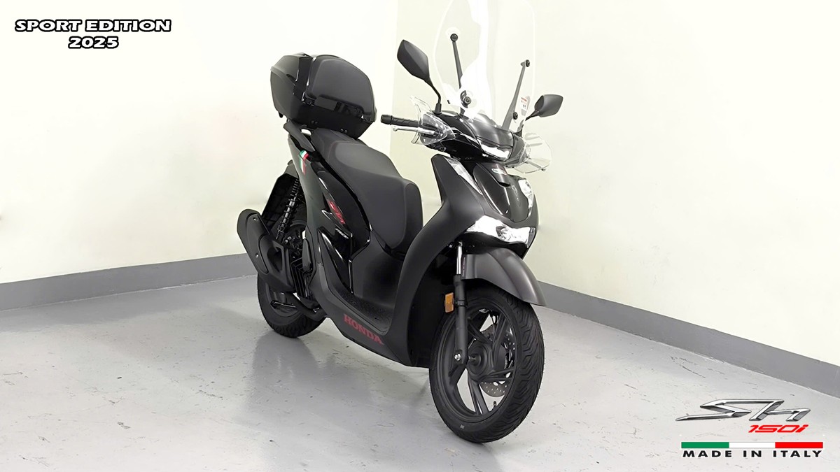 Honda SH150i 2025 Italy Sport Edition Màu Đen, Nhập Chính Hãng, Giá Rẻ tại Cần Thơ