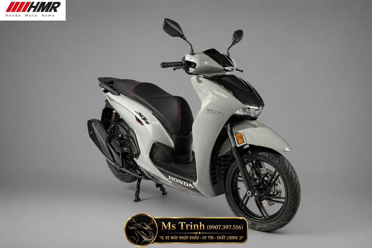 Honda SH350i nhập Ý 2026 tại Moto Đồng Tháp - SH350i Sporty Trắng Nhám, Xám Bóng Đẳng Cấp Chuẩn Ý