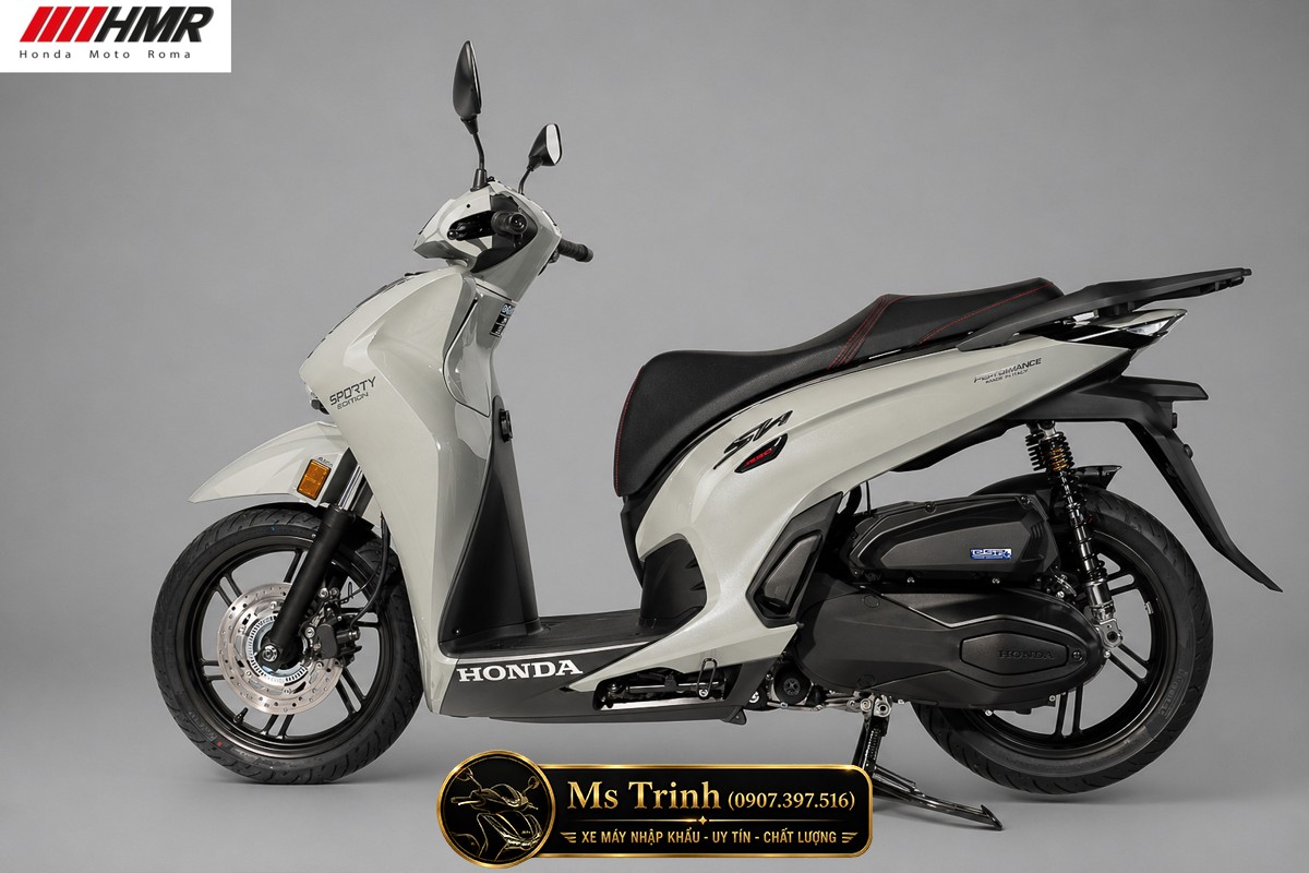Honda SH350i nhập Ý 2026 tại Moto Đồng Tháp - SH350i Sporty Trắng Nhám, Xám Bóng Đẳng Cấp Chuẩn Ý