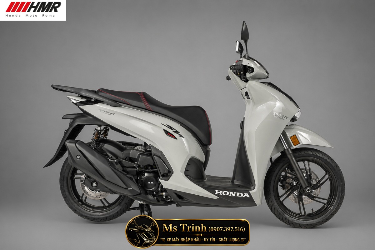 Honda SH350i nhập Ý 2026 tại Moto Đồng Tháp - SH350i Sporty Trắng Nhám, Xám Bóng Đẳng Cấp Chuẩn Ý