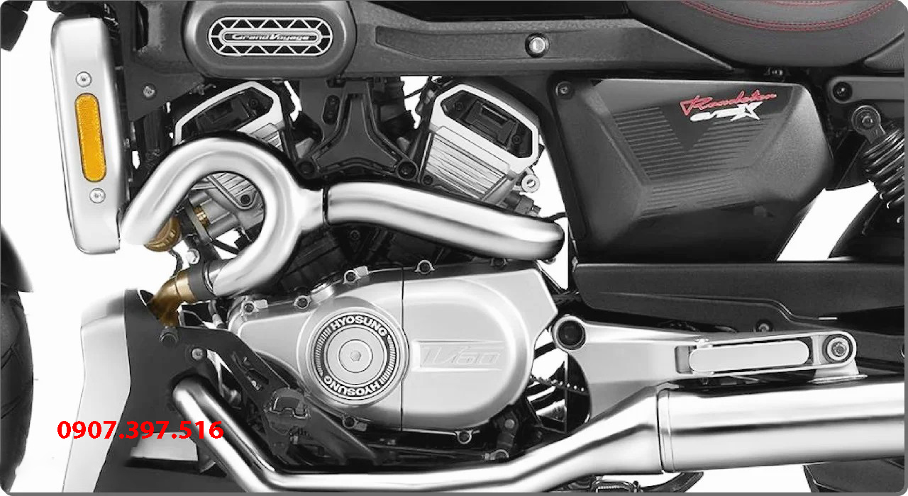 Hyosung GV350X tại Moto Đồng Tháp - Cruiser 350cc Phong Cách Mỹ Cơ Bắp, Cá Tính