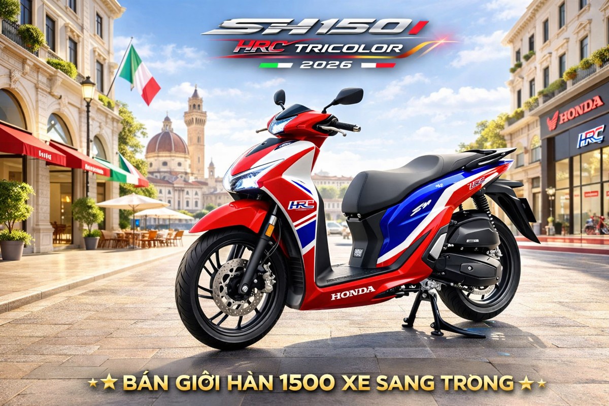 Honda Sh150 HRC 2026 Special Editon tại Moto Đồng Tháp - Siêu phẩm SH Ý giới hạn 500 xe toàn cầu
