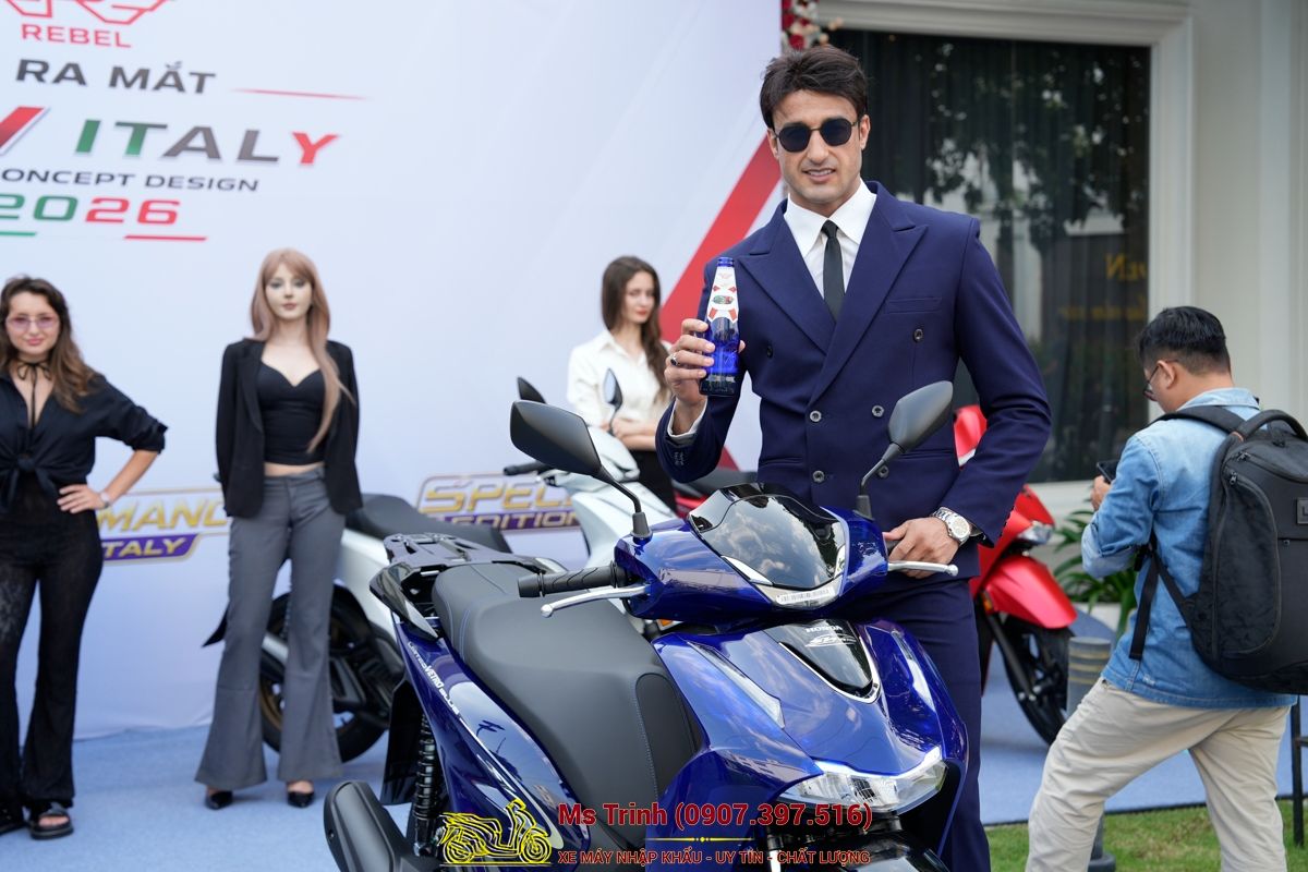 Honda SH150 Vetro Blue 2026 Limited Edition - Siêu phẩm SH Ý dàn áo xanh trong suốt cực hiếm tại Moto Đồng Tháp