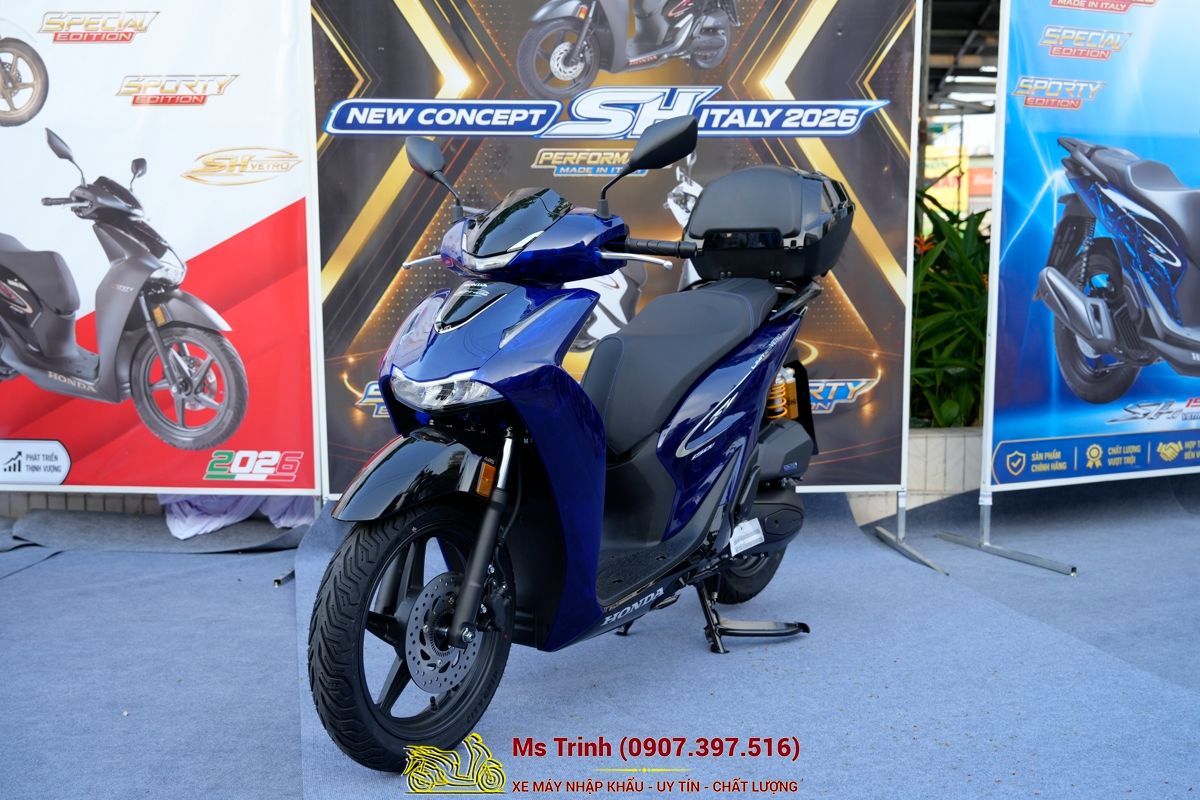 Honda SH150 Vetro Blue 2026 Limited Edition - Siêu phẩm SH Ý dàn áo xanh trong suốt cực hiếm tại Moto Đồng Tháp