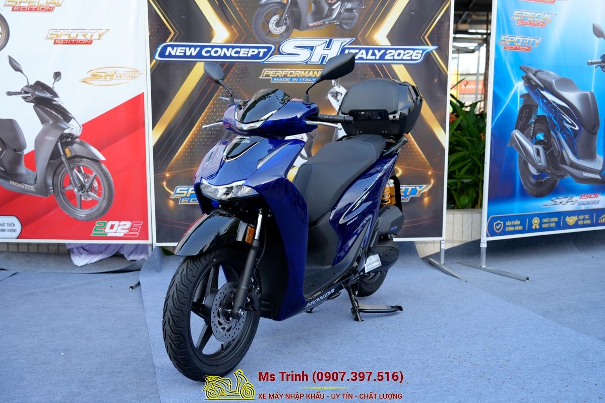 Honda SH150 Vetro Blue 2026 Limited Edition - Siêu phẩm SH Ý dàn áo xanh trong suốt cực hiếm tại Moto Đồng Tháp