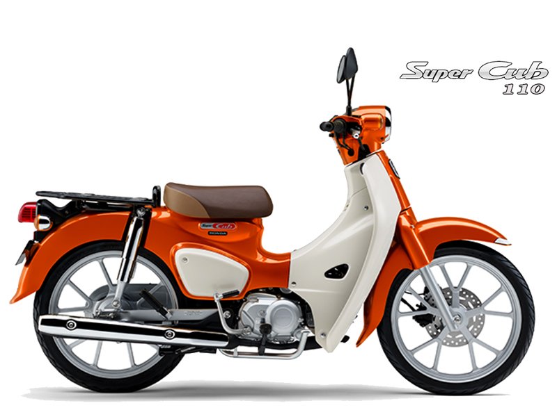 Honda Super Cub 110 ABS Nhật Bản màu cam