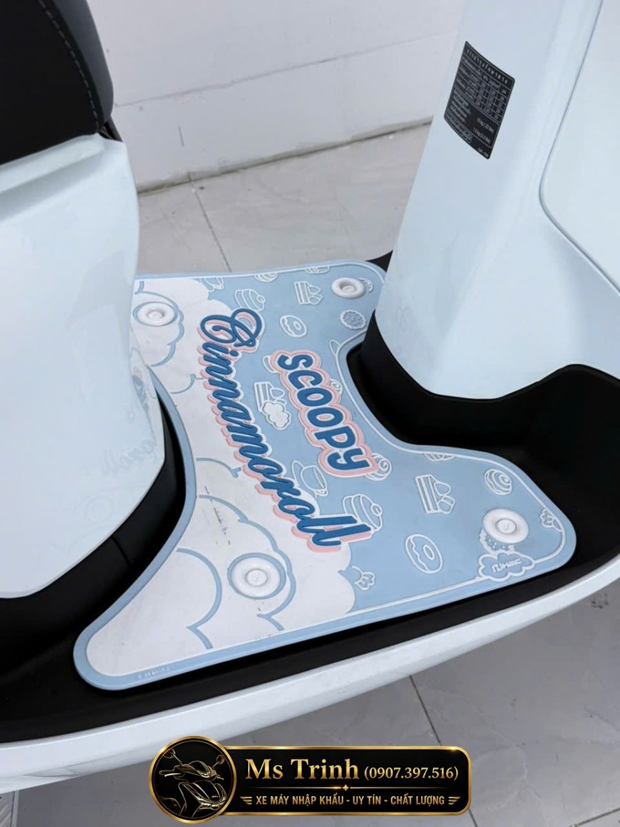 Thảm lót sàn Honda Scoopy Cinnamoroll thiết kế riêng theo phong cách Sanrio xanh pastel