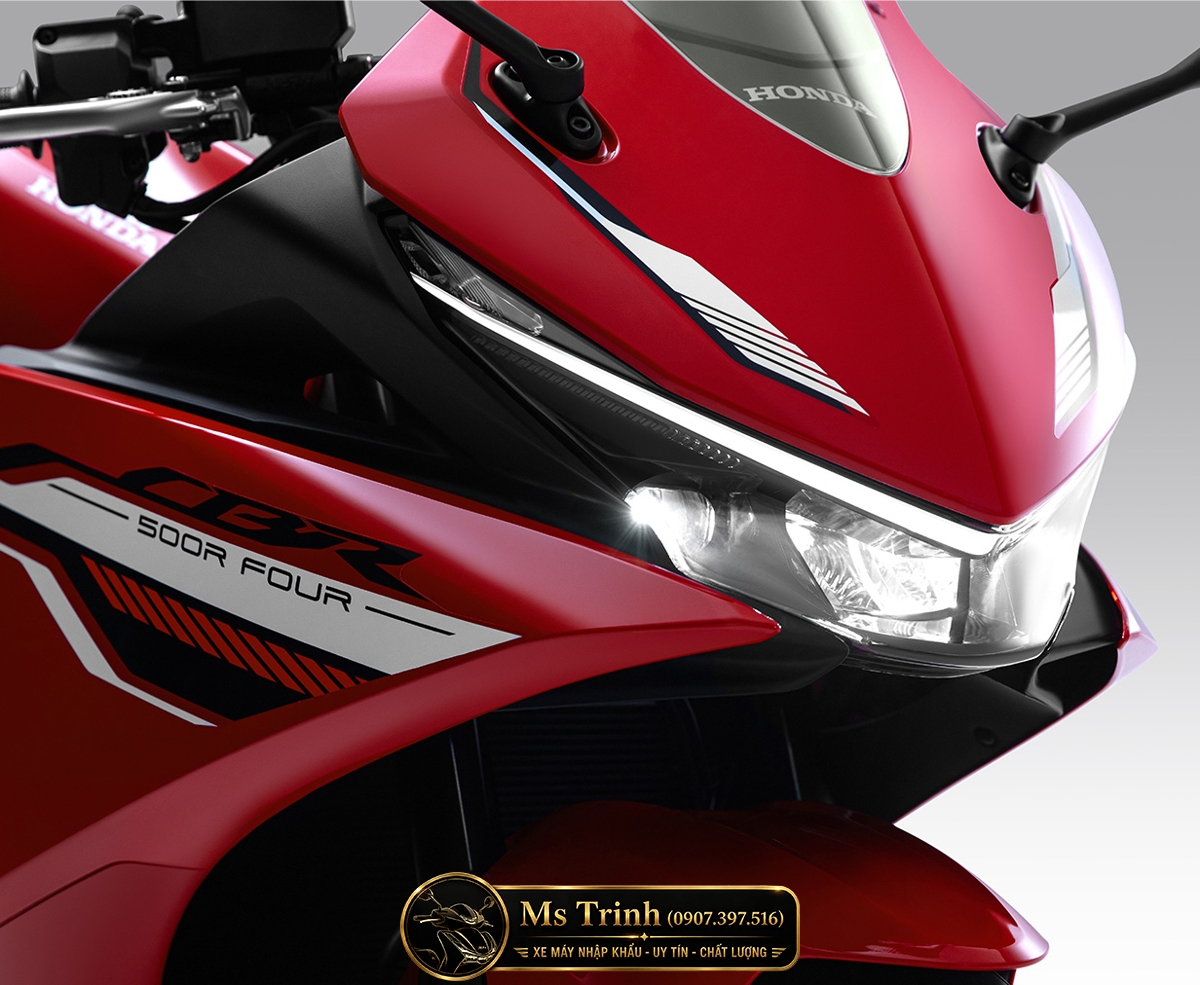 Cụm đèn pha LED Honda CBR500R FOUR 2026 tăng vẻ hiện đại cho sportbike Honda